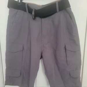 Plugg Men’s Size 29 Gray Cargo Shorts Measures